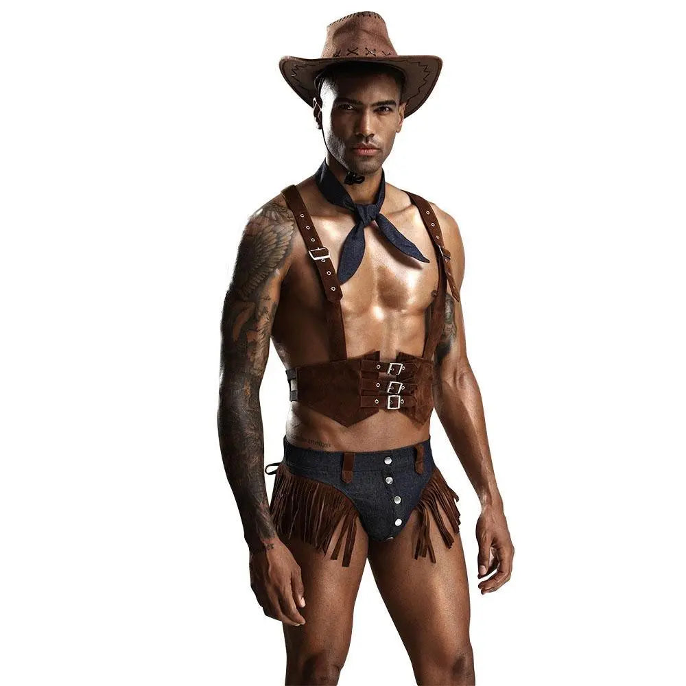 Stag do Cowboy Party Costume Night Club Uniform - Pajamasbuy