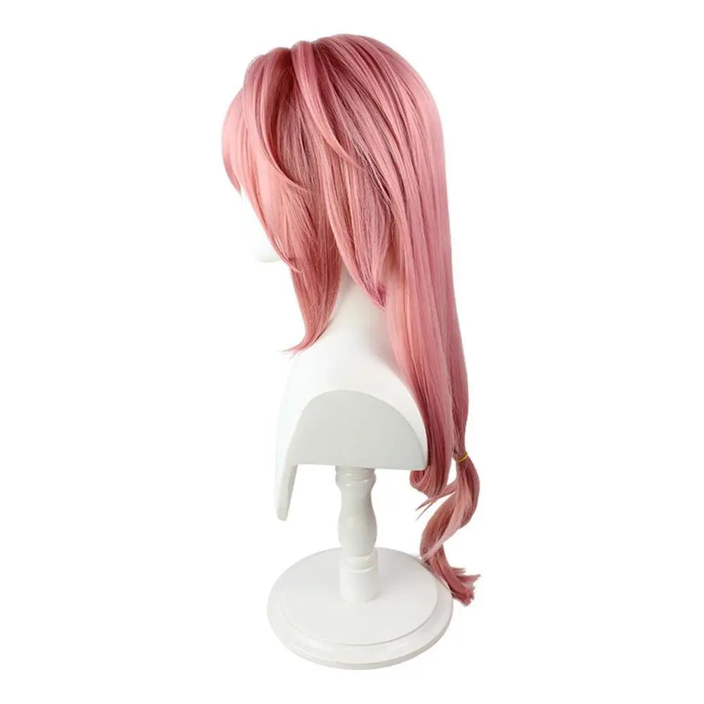 Yae Miko Wig Genshin Impact Pink side upturned cosplay long Wigs for women - Pajamasbuy