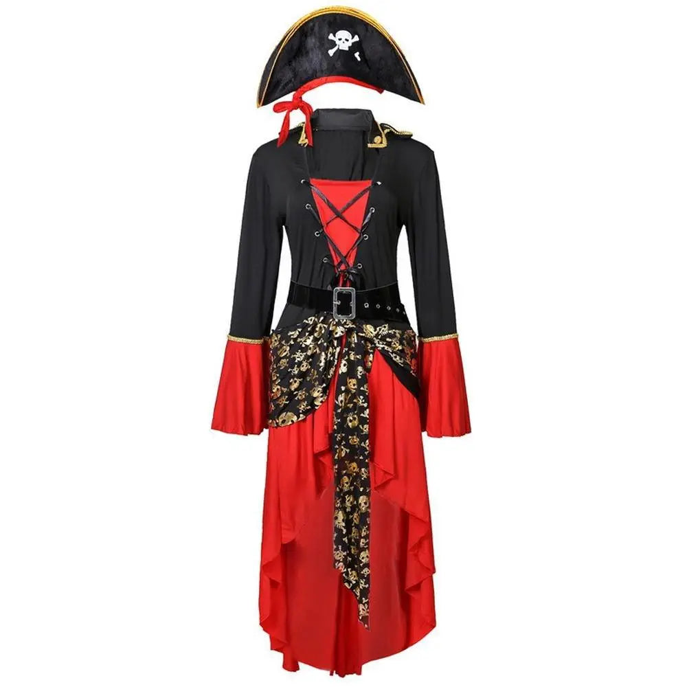 Pirate Outfit Vintage Cosplay Costume Carnival Halloween For Female - Pajamasbuy